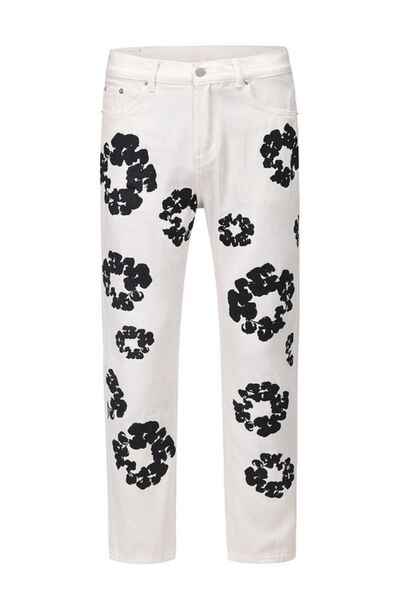 Men's Graphic Straight Leg Jeans - Damned Threads